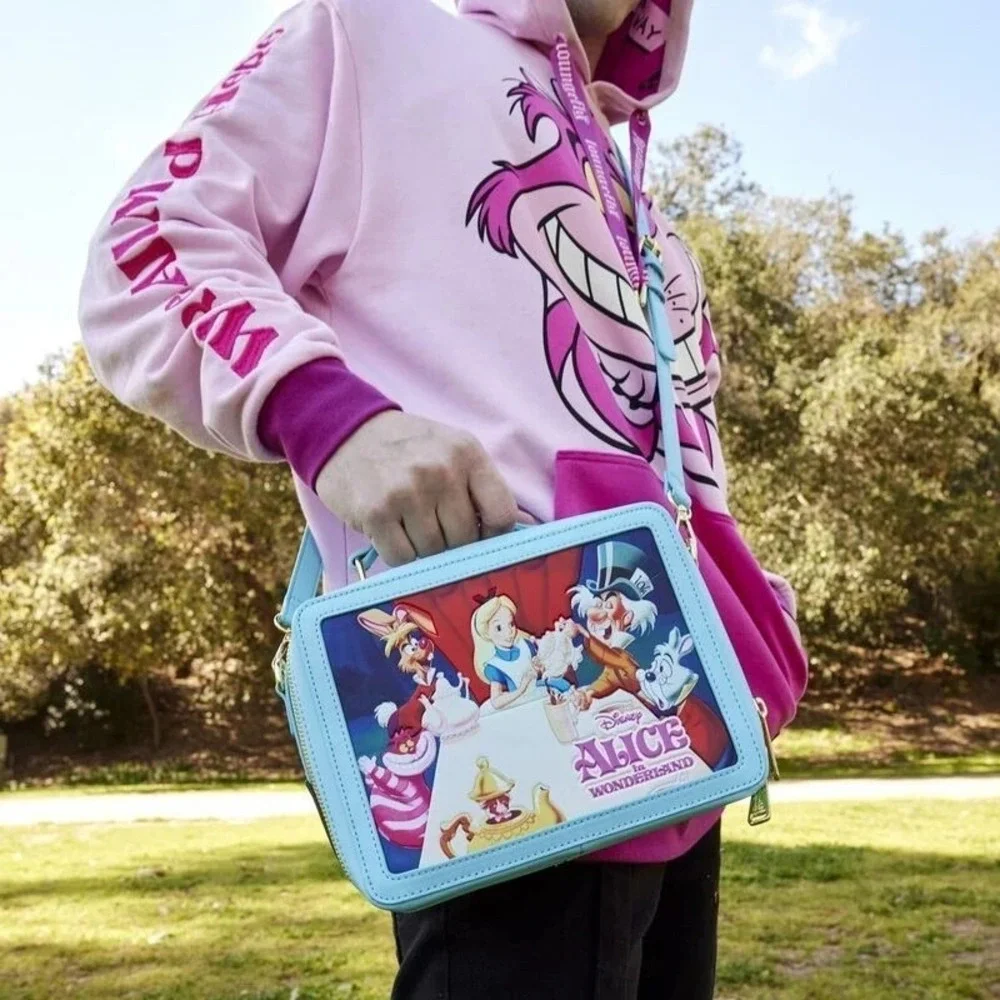 Loungefly Disney Alice in‎ Wonderland Vintage Lunchbox Crossbody Bag